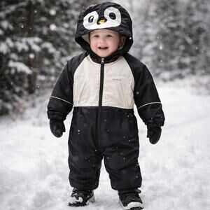 Regatta Kids Sz 24mo Penguin Charco All in Waterproof Puddle SnowSuit Animal